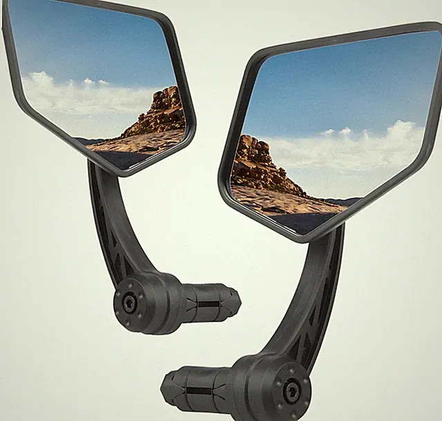 1 Pair Bike Mirror Handlebar End Mount Bicycle Mirrors E-Bike Mirrors HD Glass
