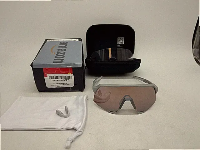 100% S3 Sport Performance Vented HD Sunglasses Cycling Baseball Bike Racing Grey