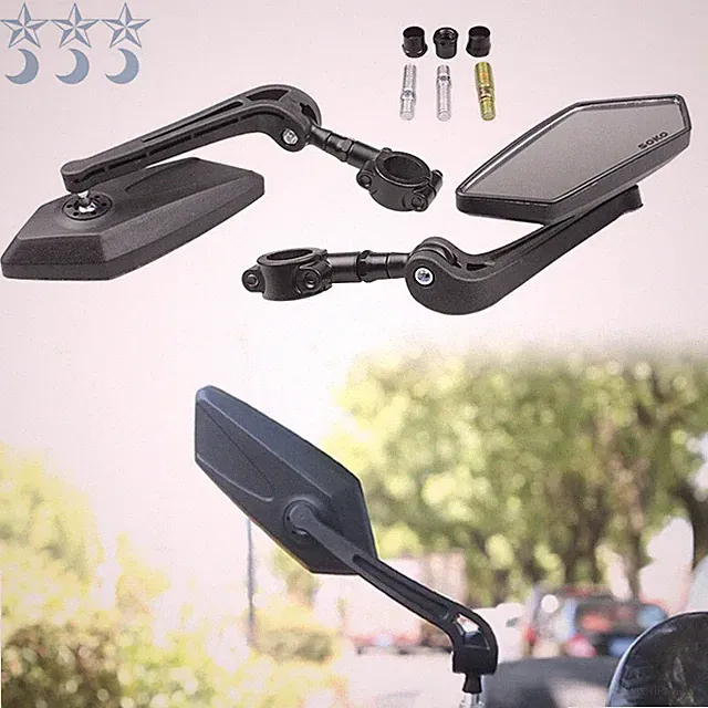 2Pcs Cycling MTB Bike Mirrors 22-25mm For Mountain Road Bike E-Bike Scooter