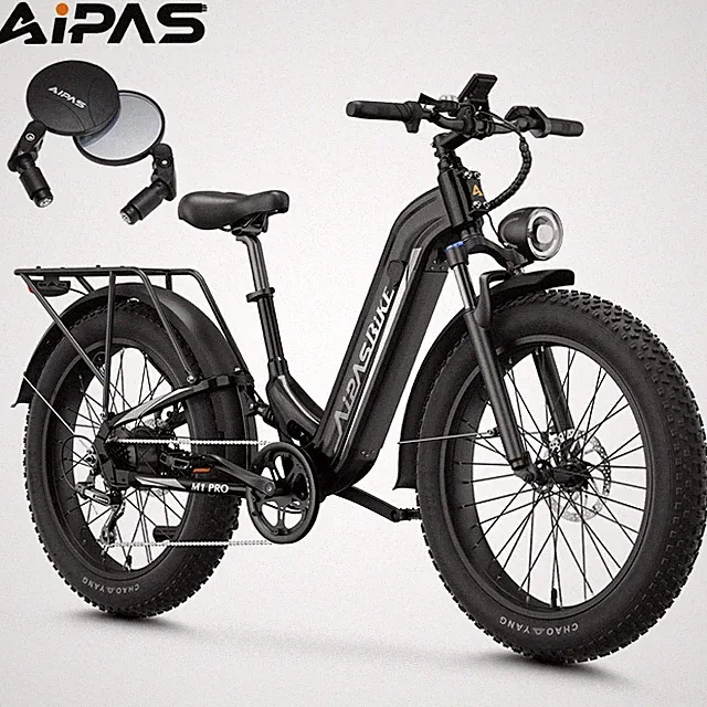 36MPH 26'' Fat Tire Electric Bike for Adult 1800W Off-road Mountain Ebike 85Mile