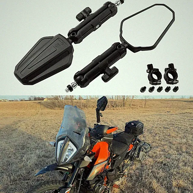 Adventure Motorcycle Rearview Mirrors M10 M8 Adjustable For KTM Series