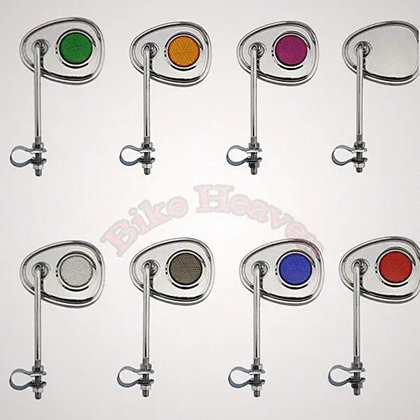 ALTA Chrome Vintage Club V Rear View Bicycle Mirror Reflector Beach Cruiser Bike