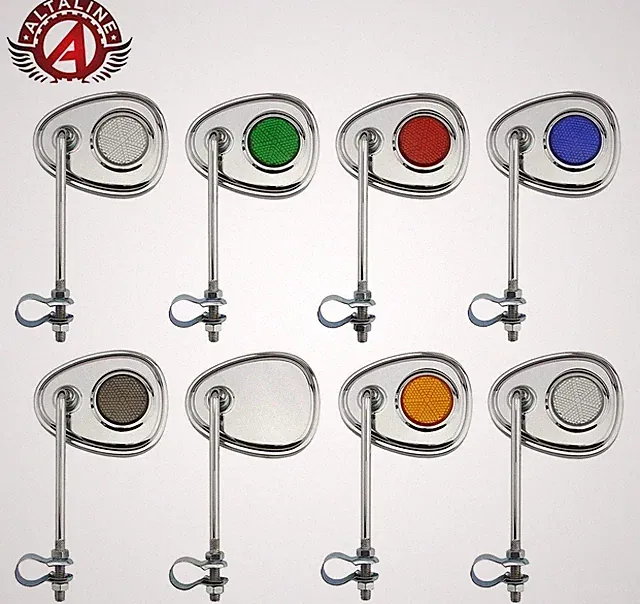 Altaline Tear-V Lowrider Chrome Rear View Bicycle Mirror – Beach Cruiser Mirror.