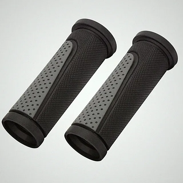 Bike Handlebar Grips,Short Mini Bicycle Handlebar Grips Two-Color Rubber Bike...