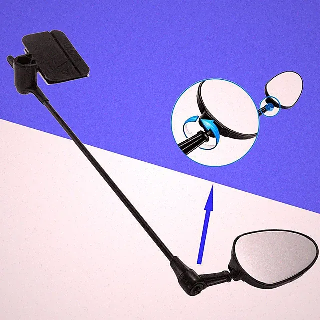 Bike Helmet Mirror 360 Degree Rotating Ultralight Portable Bike Helmet Mirror