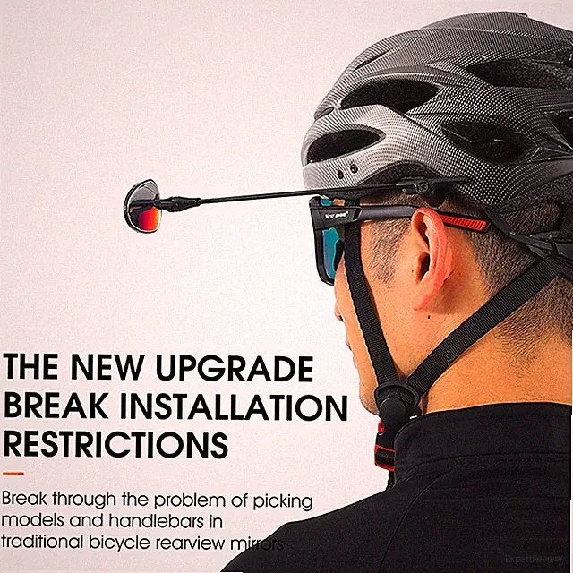 Bike Helmet Rearview Mirror Ultralight 360° Rotate Helmet Cycling Rear Mirror