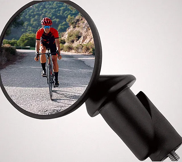 BM-45 Bar End Mirror – Ultra Compact Mirror for Road, MTB and Gravel Bikes, Dura
