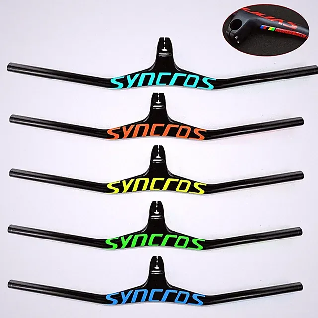 Carbon Fiber MTB Bicycle Riser Bar -17 Degree One-shaped Integrated Handlebar