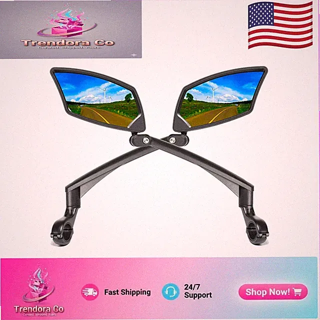 Durable Rearview Bike Mirror with Adjustable Angles - Perfect for Cyclists