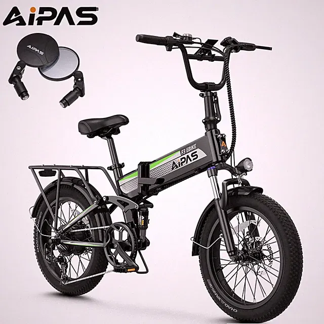 F3 Adventurer 1500W 20" Fat Tire Folding Electric Bike Bike 48V 12.8Ah 28MPH