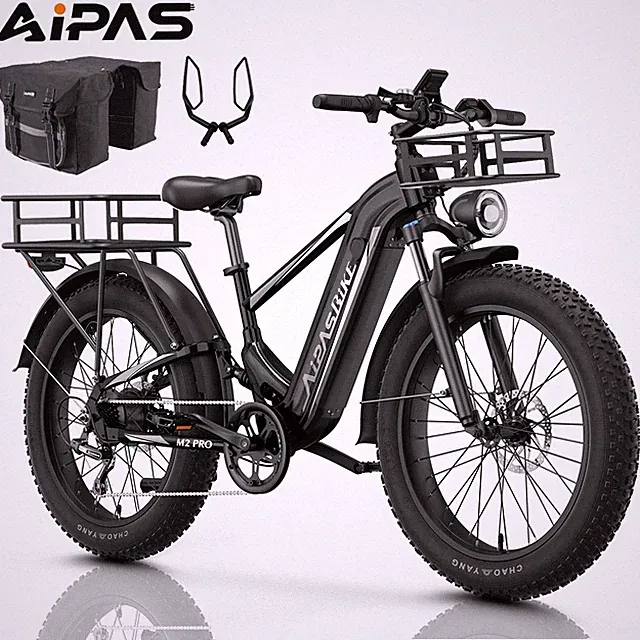 Fat Tire Electric Bikes for Adults 1800W 36MPH 85Miles Fast 26"Mountain Bicycle