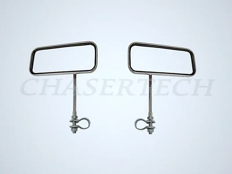 New City Comfort Vintage Classic Bicycle Bike Rectangle Mirror Chrome 1 Pair
