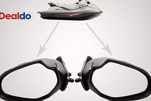 (Pair) Side Mirror Compatible with Yamaha Waverunner VX110 VX Deluxe, VX Sport