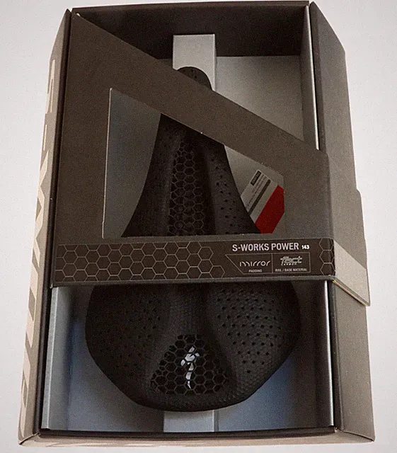 Specialized S-Works Power with Mirror 143mm Saddle Black FACT Carbon Light Use