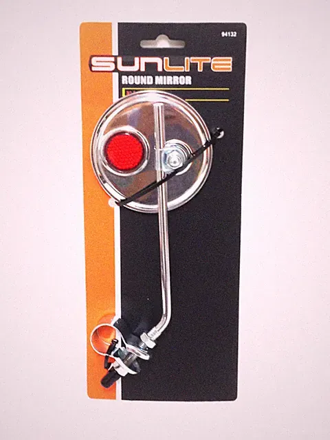 SUNLITE BIKE BICYCLE HANDLEBAR ROUND MIRROR 3" NEW