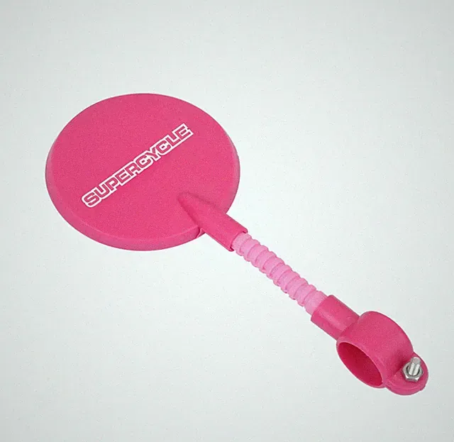 Supercycle Universal Adjustable Kids' Bike Mirror, Pink