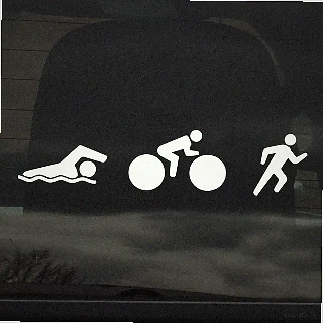 Triathlon - Swim, Bike, Run, Endurance Race - Custom Vinyl Sticker - Decal