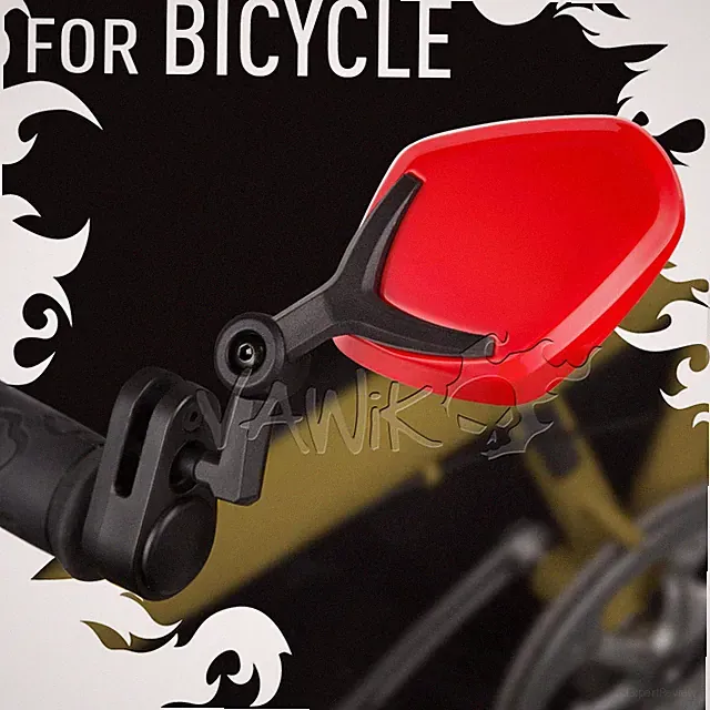 VAWiK bar end mirrors Petal red 7/8" handlebar single speed Fixed Gear ε