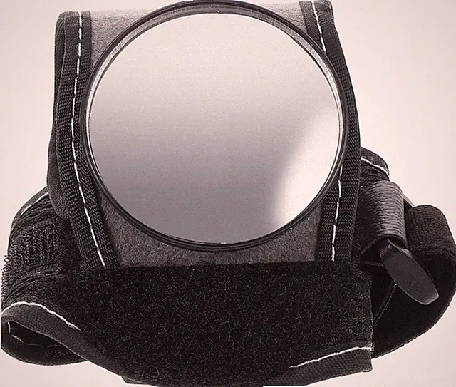 Wearable Cycle Wrist Mirror - Comfortable Nylon Rearview Mirror for Biking Enhan