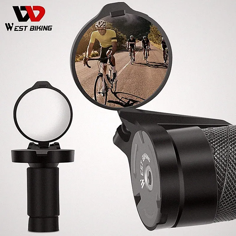 WEST BIKING Bicycle Rearview Mirror 360° Rotation MTB Road Bike View Mirror 1pcs